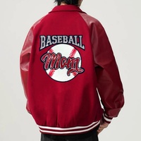 Patch thermocollant en chenille brodée de haute qualité, motif 'Big Baseball Mom' avec logo brodé à paillettes, pour vestes et sweats à capuche, en non-tissé, très demandé