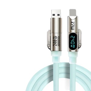 Cable de carga 5 en 1 de alta calidad al por mayor de fábrica, cable de carga USB retráctil de 1.2 m, cargador de coche con cable retráctil - Product Image 5