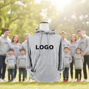 AI-MICH Unisex Oversized Pullover Hoodies Terry Fabric Fleece Lining Blank Heavyweight Custom Cotton Hoodie