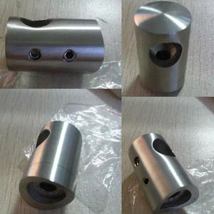 מעקה מדרגות סיטונאי 304 316 מעקה נירוסטה אביזרי צינור אביזרי מחבר מעקה זכוכית - Product Image 6