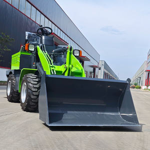 500kg nilai kapasitas Bucket roda elektrik <span class=keywords><strong>Mini</strong></span> pemuat dengan sistem hidrolik bertenaga baterai pemuat kompak - Product Image 6