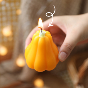 Velas Aromáticas con Forma <span class=keywords><strong>de</strong></span> Calabaza en Colores Otoñales para Decoración del Hogar en Halloween y Creación <span class=keywords><strong>de</strong></span> Ambiente Festivo - Product Image 6
