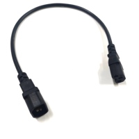Cordon d'alimentation C14 à C15 robuste 15A 250V 14/3 AWG câble SJT câble IEC pour serveur PDU UPS commutateur réseau alimentation PC de jeu