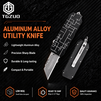 Couteau utilitaire polyvalent en aluminium TGZUO, fabrication de précision CNC, couteau de poche, couteau EDC pour l'extérieur
