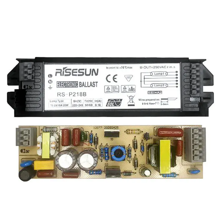 220V T8 אלקטרוני נטל עבור 2*18W מנורת UV