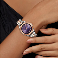 EYKI Nouveau Design Fashion Girls Watch Mouvement à quartz Montre en acier inoxydable Classique étanche pour femmes