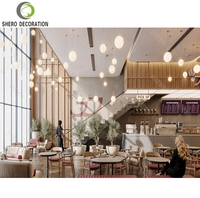 Design moderne de café - Décoration complète de la boutique - Meubles - Tables - Chaises - Banquettes - Tout personnalisé
