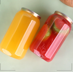 PET plastik kutular alüminyum kapak içecek şişeleri yuvarlak suyu <span class=keywords><strong>Can</strong></span>, Soda içecek, mango ve limon suyu konteyner - Product Image 2