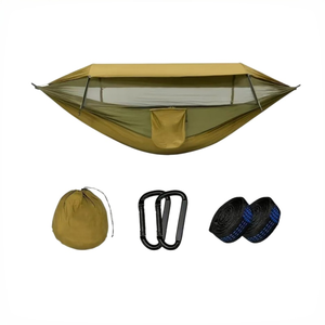 Hamac en nylon <span class=keywords><strong>parachute</strong></span> résistant aux déchirures avec moustiquaire, logo personnalisé, pour la randonnée en plein air - Product Image 4