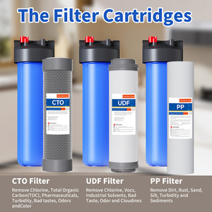 Filtro de Agua Completo Australiano con Descuento por Volumen, Filtro Big Blue de 3 Etapas y 20 Pulgadas para Casas de Campo, Uso Comercial y Doméstico, Manual - Product Image 4