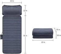 Vibrations massage kissen, Rücken massage gerät für Stuhl mit Wärme, 5 Vibrations motoren und 2 Wärme stufen