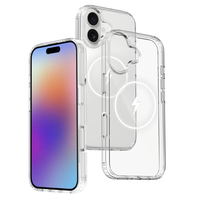 Étui de téléphone magnétique à la mode Téléphone étui élégant Transparent à la mode PC TPU Materialfor iPhone 17 Series