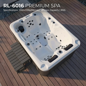 Lujo Relax jacuzzi spa al aire libre LED 6 personas jacuzzii de alta calidad al aire libre spa bañera masaje burbuja whirlpools hidro masaje - Product Image 2