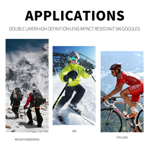 OEM Anlorr 7089 Lunettes de <span class=keywords><strong>ski</strong></span> pour enfants à couleur changeante Lunettes de <span class=keywords><strong>ski</strong></span> anti-buée Lunettes de <span class=keywords><strong>ski</strong></span> pour snowboard à double lentille - Product Image 6