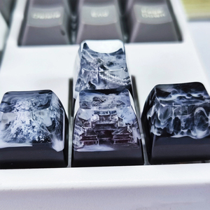 Mechanische Tastatur mit personalisierten Resin-Keycaps (transparent, maßgefertigt, langlebig) für Gaming mit <span class=keywords><strong>SAR1</strong></span>-Höhenprofil-Tasten - Product Image 2