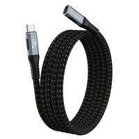 Câble d'extension USB C mâle vers USB C femelle, taux de transmission de données haute vitesse 80 Gbps, type C