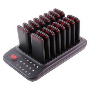 ระบบเรียกคิวไร้สายแบบดิจิทัลสำหรับร้านอาหาร 16 เครื่อง พร้อมเสียงเตือน สำหรับบาร์ รถขายอาหาร คาเฟ่ และฟู้ดคอร์ท - Product Image 1