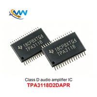 Circuit intégré de puissance de classe D TPA3118D2DAPR HTSSOP-32, amplificateur audio stéréo 2 canaux 50W, puce IC 4.5V-26V