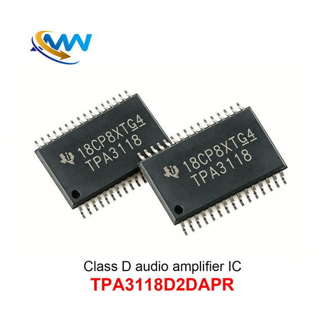 TPA3118D2DAPR HTSSOP-32 Class D Power Integrated Circuit IC TPA3118 50W 2-Channel Stereo Audio Amplifier 4.5V-26V Ic Chip