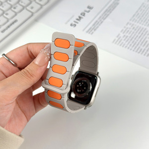 สายนาฬิกาซิลิโคนแม่เหล็กคุณภาพสูง แข็งแรงทนทาน สำหรับ Apple Watch Band IWatch S11/10/9/Ultra3 - Product Image 4