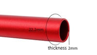 Guidon de vélo ultraléger en alliage d'aluminium 6061x25.4mm 540mm 580mm pliant pour vélo Brompton