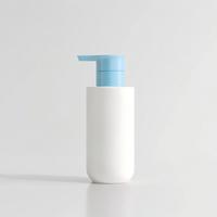Bouteille de shampooing en plastique transparente givrée blanche personnalisée avec logo, 300 ml, 500 ml, flacon de lotion, pompe pulvérisateur pour les soins de la peau, sérum