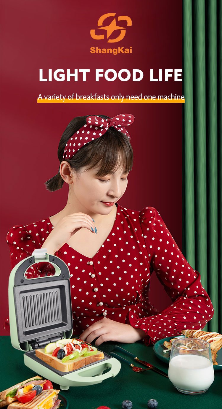 Hot selling Mini Single Slice Vertical Storage With fixed plate Sandwich Toaster Grill Electric Breakfast Sandwich Maker