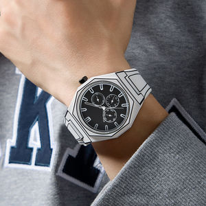 2025 nuevos relojes para hombre de alta calidad estilo Manga japonés correa de silicona suave Reloj de pulsera luminoso resistente al agua - Product Image 6