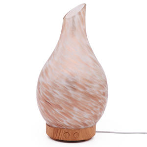 Yxbl Aroma Diffuser Leopard Print 3D Glass Ultrasonic Humidifier Led <b>Light</b> Home Use Less Than 0.5L - Product Image 2
