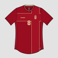 Camiseta de Fútbol Retro Personalizada Unisex para Universidad, Versión Jugador, Pantalones Cortos de Entrenamiento, Poliéster/Algodón, Secado Rápido, Transpirable