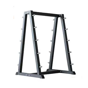 2023 New Commercial fitness equipment 10 Fixed Barbell Rack for gym