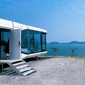 S6-2 dôme maisons maison préfabriquée Camping tente Resort Glamping Safari verre S6-2 de luxe extérieur gonflable étanche