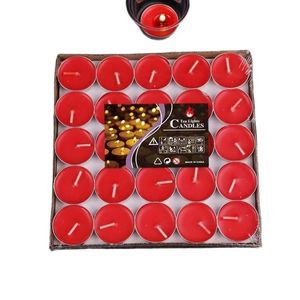 เทียนพาราฟินสีแดง Xi Peptide Tea Lights สำหรับตกแต่งวันเกิด ปลอดควัน เป็นมิตรกับสิ่งแวดล้อม - Product Image 2