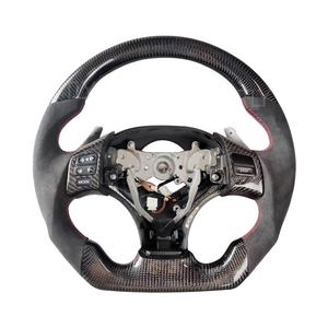 Volante de Fibra de Carbono para Lexus <span class=keywords><strong>GS</strong></span> NX <span class=keywords><strong>300</strong></span> ISF IS 250 CT200h GSF RCF 2014 2015 2016 2017 2018 <span class=keywords><strong>2019</strong></span>, Volante de Cuero - Product Image 2