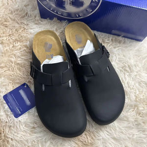 Birkenstocks Unisexe en cuir véritable, sabots légers en liège, <span class=keywords><strong>sandales</strong></span> plates d'été, broderie, bout fermé, chaussures pour hommes et femmes - Product Image 6