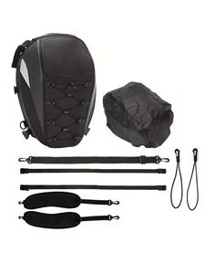 오토바이 뒷좌석 헬멧 가방, 대용량 라이딩 가방, 여행용 백팩, 방수 리어백 - Product Image 3