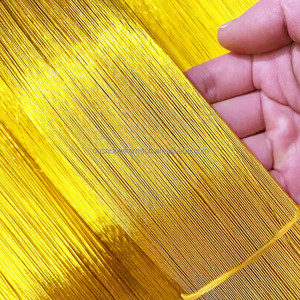 Fil artisanal de couleur dorée de calibre 22 24 fil métallique de 80cm recouvert de papier floral <span class=keywords><strong>fleuriste</strong></span> fil de perles - Product Image 4