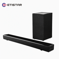 Barre de son Etistar Premium au design excellent 2.1CH avec caisson de basses sans fil, système de son surround pour cinéma maison, barre de son TV