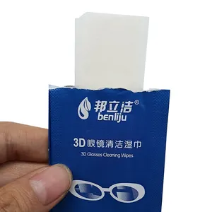 OEM ODM No Slag Dropping Single-Piece Packing Eco-Friendly Wipes for Cleaning Glasses
