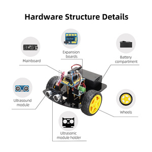 Tscinbuny 2WD lập trình mini xe thông minh Robot Kit STEM giáo dục dự án cho các trường học trẻ em - Product Image 4
