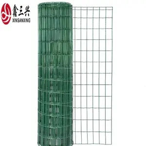 high quality 6 gauge welded wire mesh fence 4x4 green pvc coated welded wire mesh