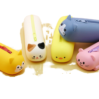 Trousse à crayons 3D personnalisée pour enfants, grande capacité, mignonne, en silicone, 19,5x6x5CM, pour filles