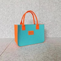 Nouveau sac à main tendance pas cher, magnifique sac de shopping en feutre recyclé coloré pour femmes