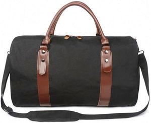 BSCI factory Wholesale Foldable Canvas Sports Gym Duffel <b>Bag</b> nylon <b>Overnight</b> <b>Bag</b> Travel Vintage Weekend Duffle <b>Bags</b> For <b>Men</b> - Product Image 4