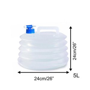 Thân thiện với môi trường cấp thực phẩm PE bền trong suốt <span class=keywords><strong>5L</strong></span> 10L 15L có thể gập lại xô cho cắm trại ngoài trời - Product Image 3