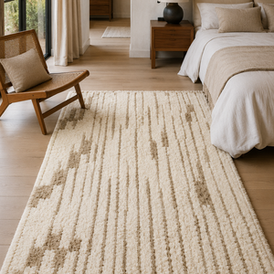 Modern Handknotted Wool Rug Rectangle Plush Tufted Non Slip Rubber Backing Living <b>Room</b> Thick Pile - Product Image 3