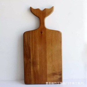 Tabla de cortar de madera de acacia rectangular, color natural, madera maciza, plato de cocina para queso, pan y embutidos - Product Image 4