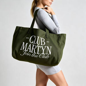 Large Cotton <b>Canvas</b> <b>Zip</b> Top <b>Tote</b> <b>Bag</b> <b>with</b> Zipper and Pocket Custom Logo Shopping <b>Bag</b> for Women Work Travel Market OEM - Product Image 1