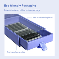 DIYDAY Nouvelle Arrivée Éventails de cils naturels 3D en forme de W à trois brins - 100% PBT Épaisseur 0,07 mm Écologique Fabriqué à la machine