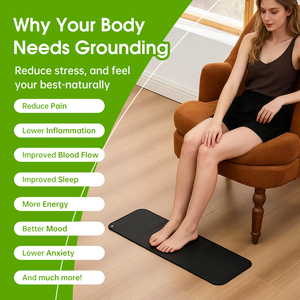 Tappetino di Messa a Terra Anti-EMF con Servizio OEM, Riduzione dello Stress, Aumento di Energia, Impermeabile, Ecologico, in Gomma Naturale 4mm, per Yoga e Piedi - Product Image 4